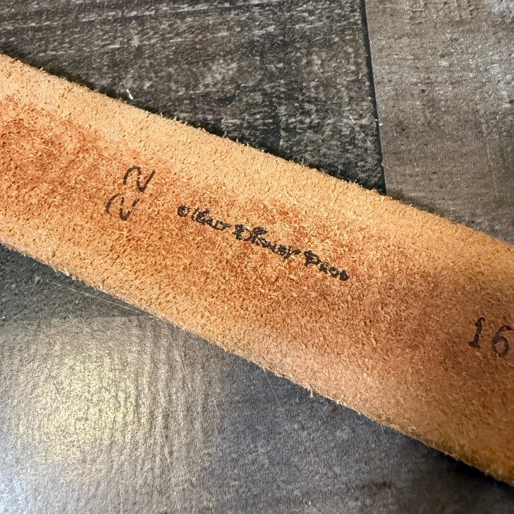 Vintage Walt Disney World Leather Belt | Chambers Phoenix | Yth/Kids | Made‎ USA